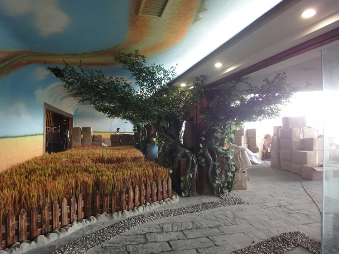 泰安啤酒廠假樹(shù)，假山